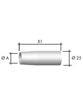 Газовое сопло коническое D 18/72 Abicor Binzel 145.D021