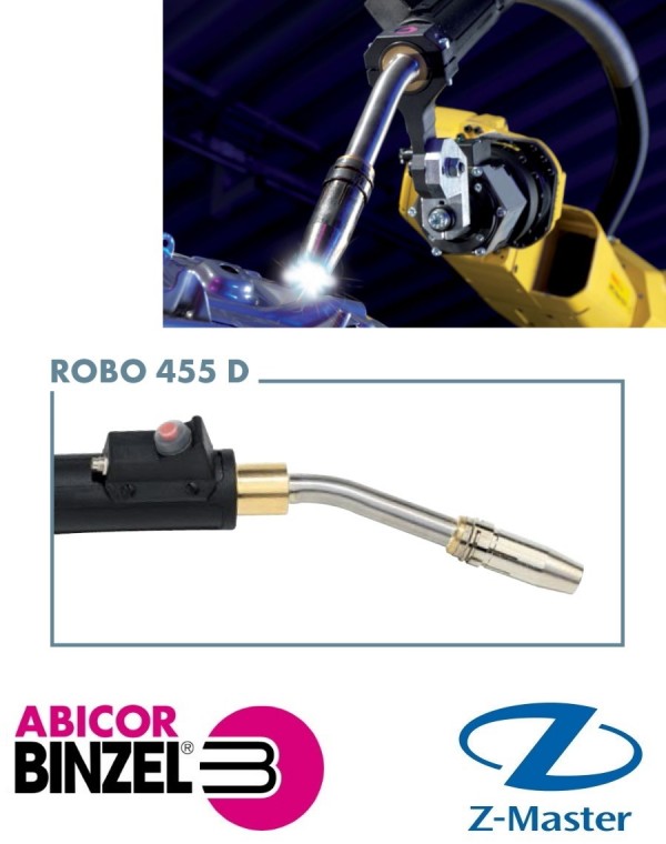 Горелка для роботизированной Сварки ROBO 455D M8 22 гр 3 м